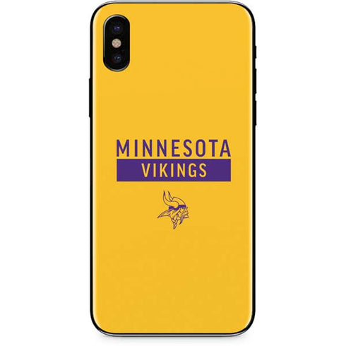NFL Minnesota Vikings Yellow Performance Series iPhone XS Max Skin