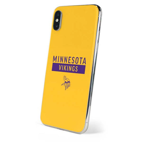 NFL Minnesota Vikings Yellow Performance Series iPhone XS Skin
