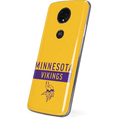 NFL Minnesota Vikings Yellow Performance Series Moto E5 Plus Skin