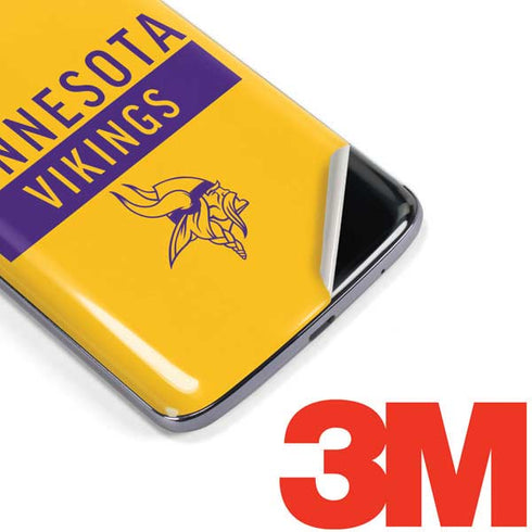 NFL Minnesota Vikings Yellow Performance Series Moto E5 Plus Skin