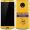 NFL Minnesota Vikings Yellow Performance Series Moto G6 Skin