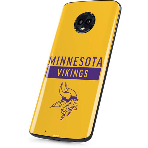 NFL Minnesota Vikings Yellow Performance Series Moto G6 Skin