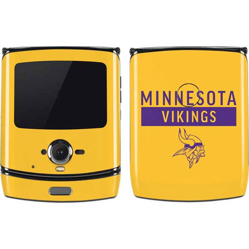 NFL Minnesota Vikings Yellow Performance Series Motorola RAZR Skin