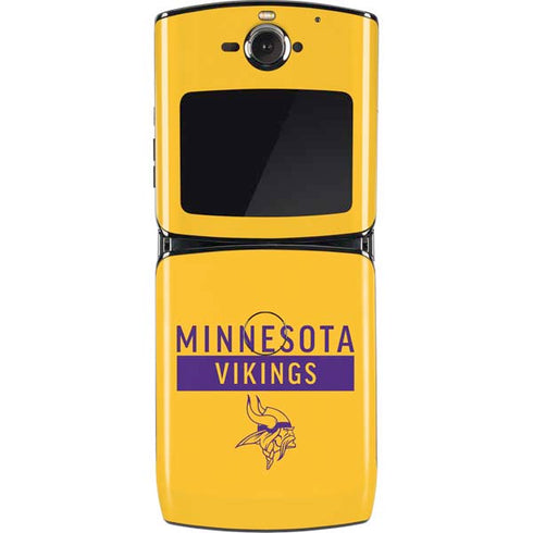NFL Minnesota Vikings Yellow Performance Series Motorola RAZR Skin