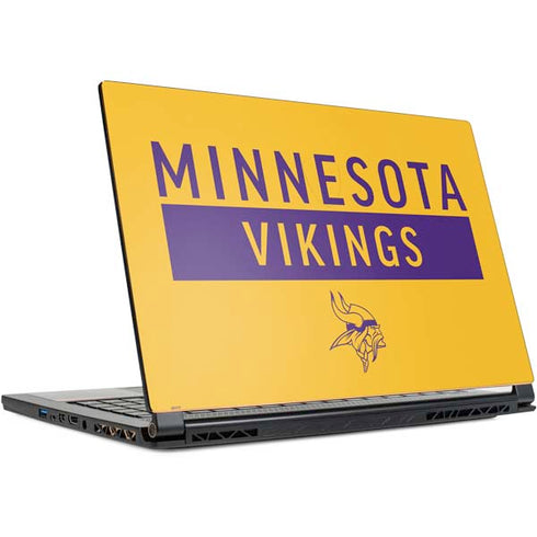 NFL Minnesota Vikings Yellow Performance Series MSI GS65 Stealth Laptop Skin
