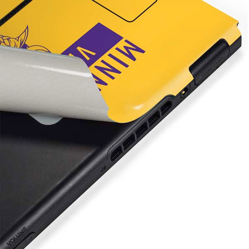 NFL Minnesota Vikings Yellow Performance Series Nintendo Switch Bundle Skin