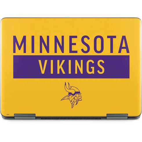 NFL Minnesota Vikings Yellow Performance Series Notebook 9 Pro 13in (2017) Skin