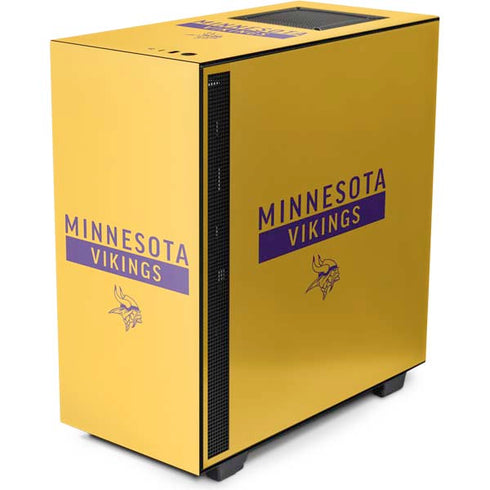 NFL Minnesota Vikings Yellow Performance Series NZXT H510 Compact ATX Mid-Tower Case Skin