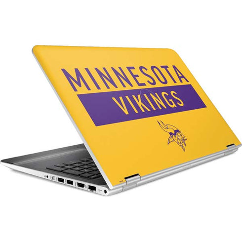 NFL Minnesota Vikings Yellow Performance Series HP Pavilion Skin