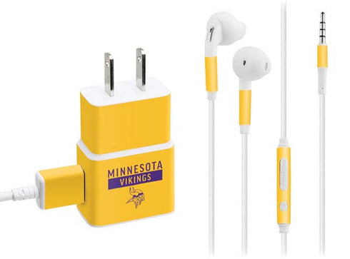 NFL Minnesota Vikings Yellow Performance Series Phone Charger Skin