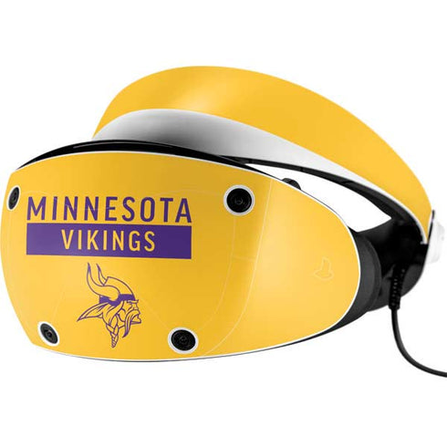 NFL Minnesota Vikings Yellow Performance Series PlayStation VR2 Skin