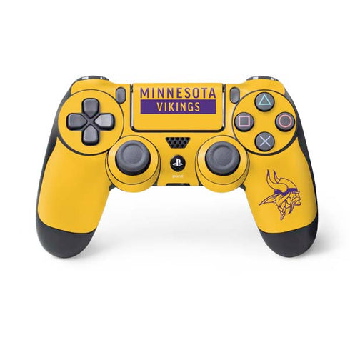 NFL Minnesota Vikings Yellow Performance Series PS4 Controller Skin