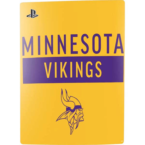NFL Minnesota Vikings Yellow Performance Series PS5 Bundle Skin