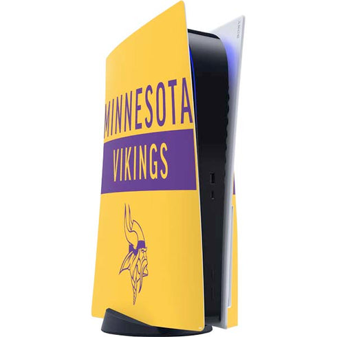 NFL Minnesota Vikings Yellow Performance Series PS5 Console Skin