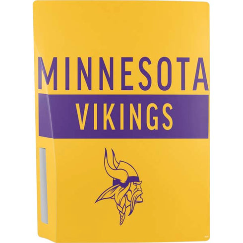 NFL Minnesota Vikings Yellow Performance Series PS5 Console Skin