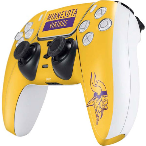 NFL Minnesota Vikings Yellow Performance Series PS5 Controller Skin