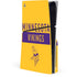 NFL Minnesota Vikings Yellow Performance Series PS5 Slim Disk Console Skin