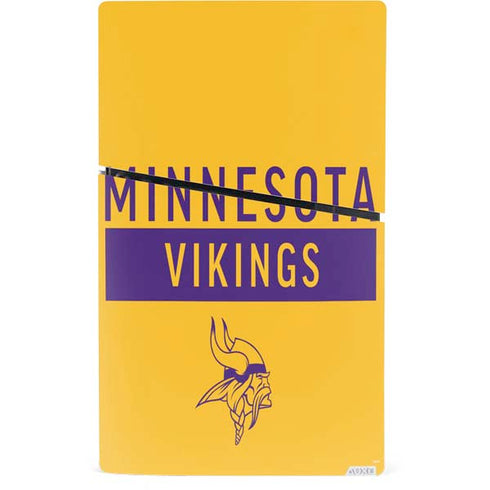 NFL Minnesota Vikings Yellow Performance Series PS5 Slim Digital Edition Bundle Skin