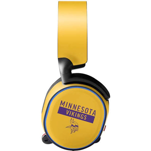 NFL Minnesota Vikings Yellow Performance Series SteelSeries Arctis 3 Skin