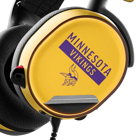 NFL Minnesota Vikings Yellow Performance Series SteelSeries Arctis 3 Skin
