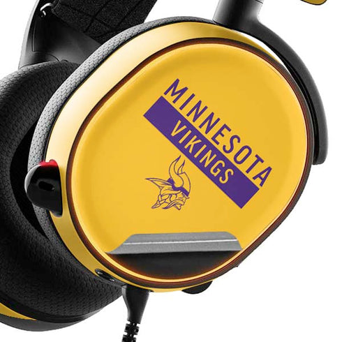 NFL Minnesota Vikings Yellow Performance Series SteelSeries Arctis 5 Skin