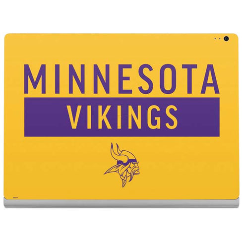 NFL Minnesota Vikings Yellow Performance Series Surface Book 2 13.5in Skin