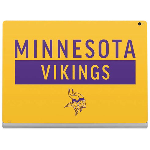 NFL Minnesota Vikings Yellow Performance Series Surface Book 2 15in Skin