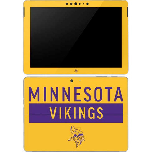 NFL Minnesota Vikings Yellow Performance Series Surface Go Skin