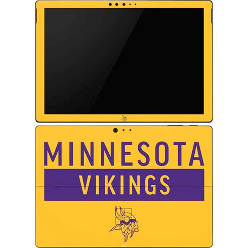 NFL Minnesota Vikings Yellow Performance Series Surface Pro 6 Skin