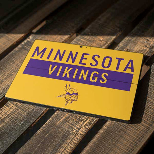 NFL Minnesota Vikings Yellow Performance Series Surface Pro 6 Skin