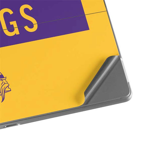 NFL Minnesota Vikings Yellow Performance Series Surface Pro 8 Skin