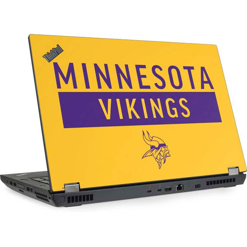 NFL Minnesota Vikings Yellow Performance Series Lenovo ThinkPad Skin