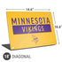 NFL Minnesota Vikings Yellow Performance Series Universal Laptop 18in (14.6 x 10.6in) Skin