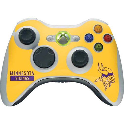 NFL Minnesota Vikings Yellow Performance Series Xbox 360 Wireless Controller Skin