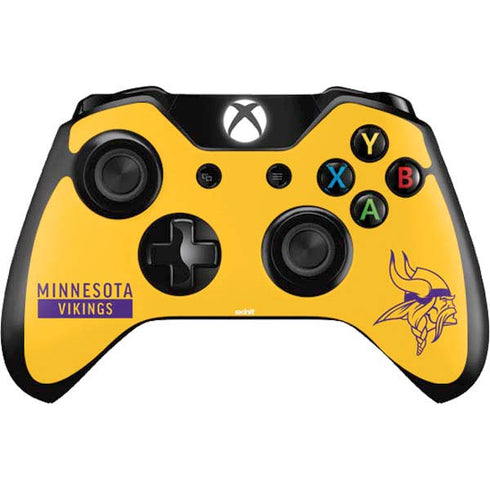NFL Minnesota Vikings Yellow Performance Series Xbox One Controller Skin