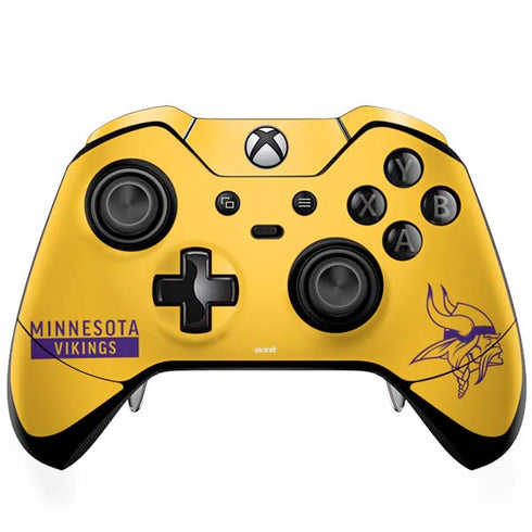 NFL Minnesota Vikings Yellow Performance Series Xbox One Elite Controller Skin