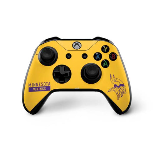 NFL Minnesota Vikings Yellow Performance Series Xbox One X Controller Skin