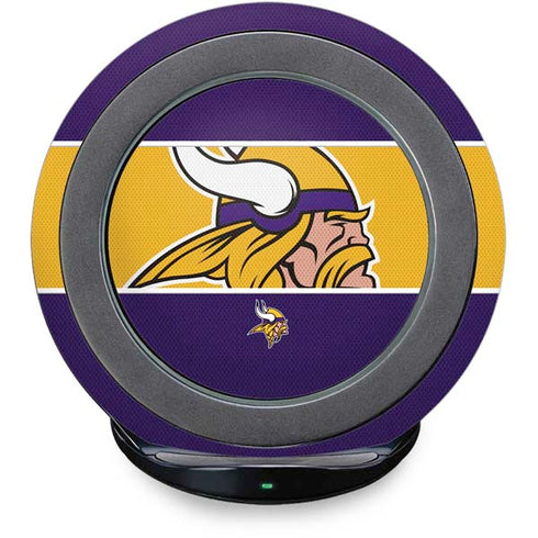 NFL Minnesota Vikings Zone Block Fast Charge Wireless Charging Stand Skin