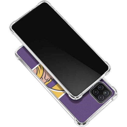 NFL Minnesota Vikings Zone Block Galaxy A12 Clear Case