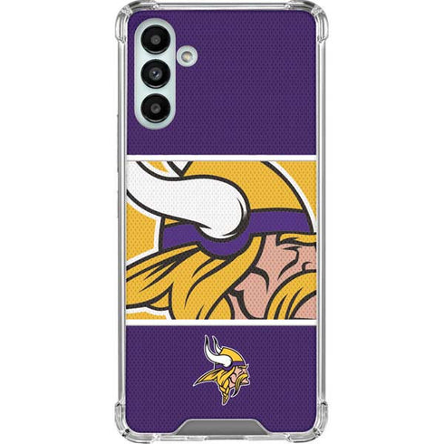 NFL Minnesota Vikings Zone Block Galaxy A13 5G Clear Case