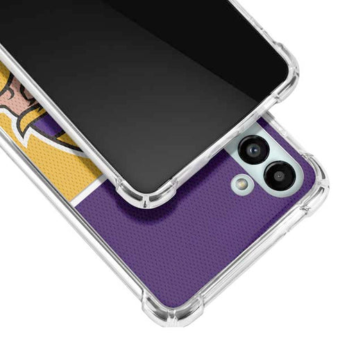 NFL Minnesota Vikings Zone Block Galaxy A13 5G Clear Case