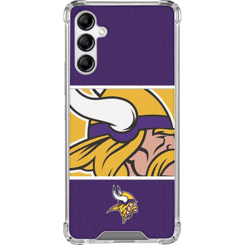 NFL Minnesota Vikings Zone Block Galaxy A14 5G Clear Case