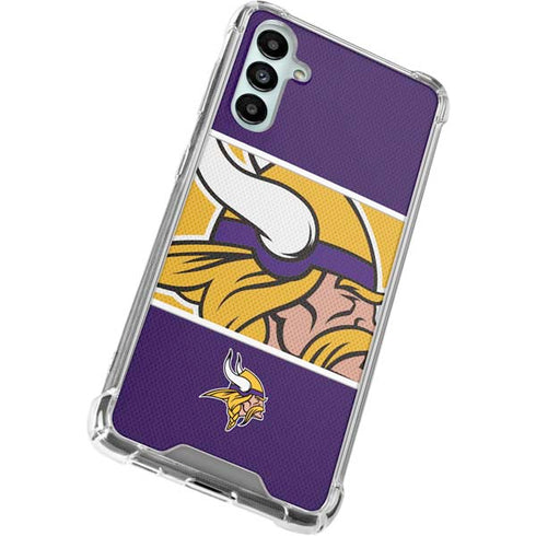 NFL Minnesota Vikings Zone Block Galaxy A14 5G Clear Case