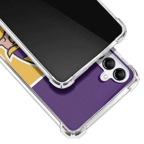NFL Minnesota Vikings Zone Block Galaxy A14 5G Clear Case