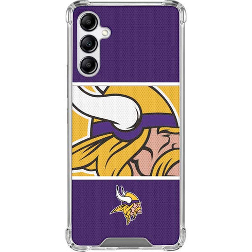 NFL Minnesota Vikings Zone Block Galaxy A15 5G Clear Case