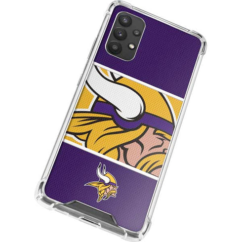 NFL Minnesota Vikings Zone Block Galaxy A32 5G Clear Case