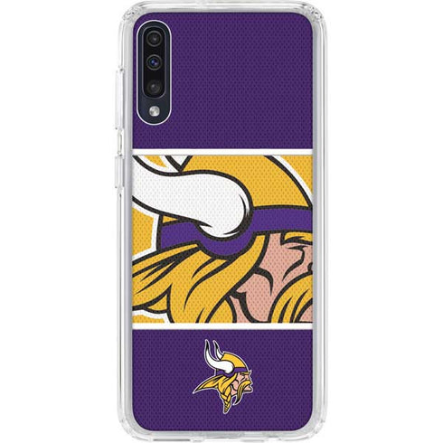 NFL Minnesota Vikings Zone Block Galaxy A50 Clear Case