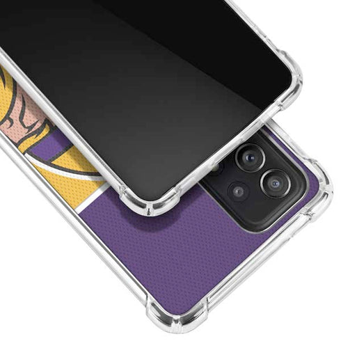NFL Minnesota Vikings Zone Block Galaxy A72 5G Clear Case