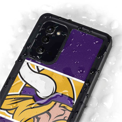 NFL Minnesota Vikings Zone Block Galaxy Note20 5G Waterproof Case