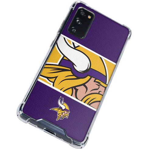 NFL Minnesota Vikings Zone Block Galaxy S20 FE Clear Case